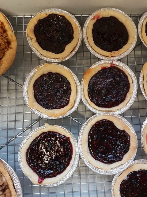 Raspberry & Haskap Berry Tarts