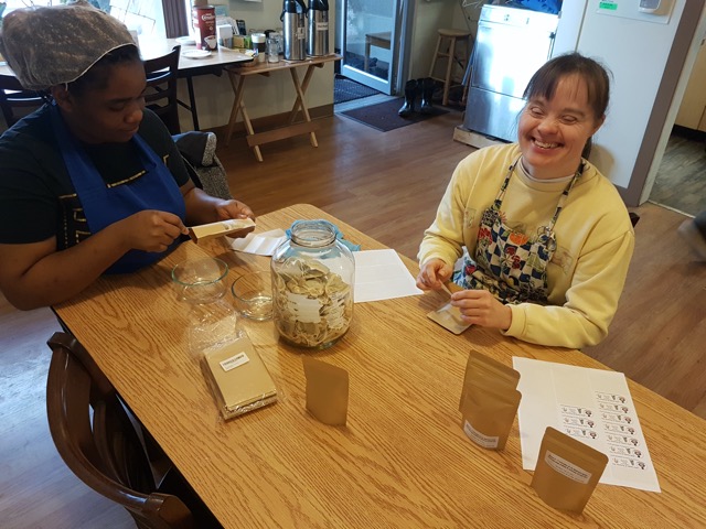 Packaging our Herbal Teas 